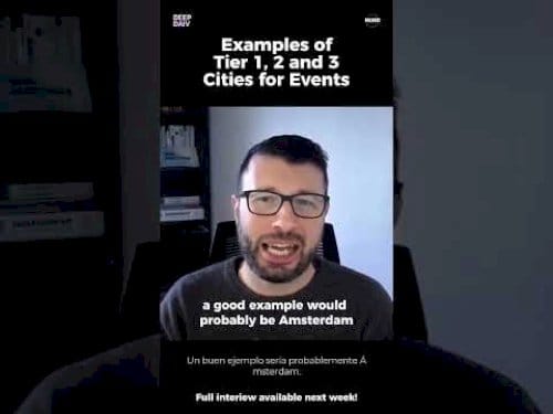 Shorts | Examples of Tier 1, 2 and 3 Cities for Events | Miguel Neves | 2025  #podcast #events